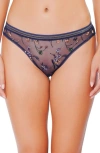 HUIT INSOUCIANTE EMBROIDERED MESH BRIEFS