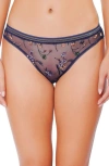 HUIT HUIT INSOUCIANTE EMBROIDERED MESH BRIEFS