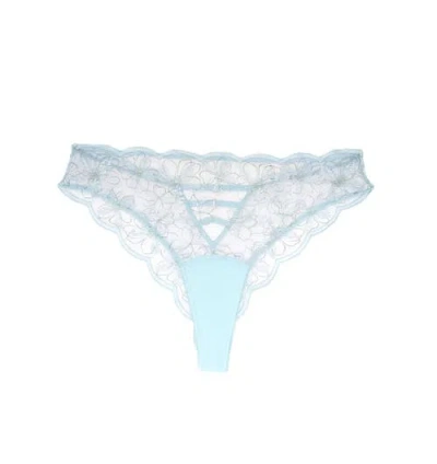 Huit Lettre D'amour Tanga In Blue