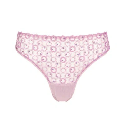 Huit Magique Lace Thong In Purple