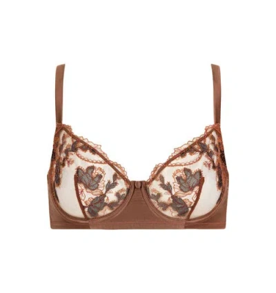 Huit Poeme Underwire Bra In Brown