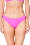 Huit So Chic Low Rise Bikini Bottoms In Pink