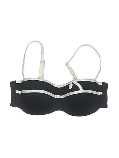 Pre-owned Huit Swimsuit Top Black Swimwear
