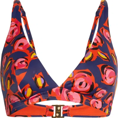Huit Triangle Bikini Top In Multi