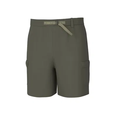 Huk Creekbed Cargo Shorts Men's Gray Stretch Belted Waist Fishing Dsgl1139 In Green