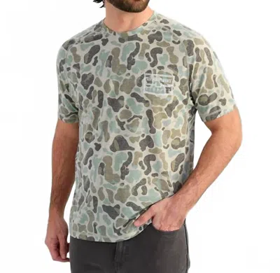 Huk Drift Short Sleeve Performance Tee In Volcanic Ash Camo In Multi