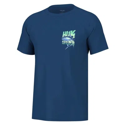 Huk First Tuna T-shirt Men's Set Sail Graphic Short Sleeve Fishing Dsgl939 In Multi