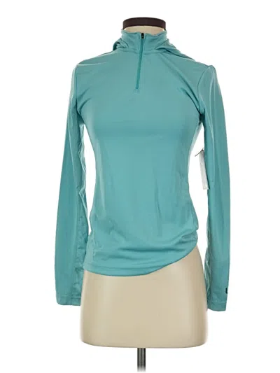 Pre-owned Huk Long Sleeve Turtleneck In Teal
