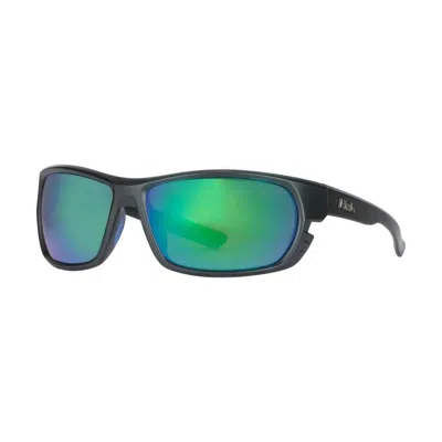 Huk Men's Challenge Sunglasses In Matte Black/smoke/green Mirror