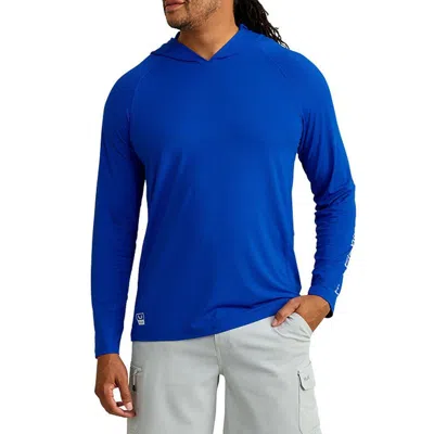 Huk Men's  A1a Long Sleeve Hooded T-shirt In Blue