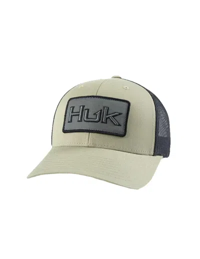 Huk Men's  Bold Patch Trucker Adjustable Hat In White