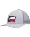 Huk Men's  Gray Big State Trucker Snapback Hat In Gray