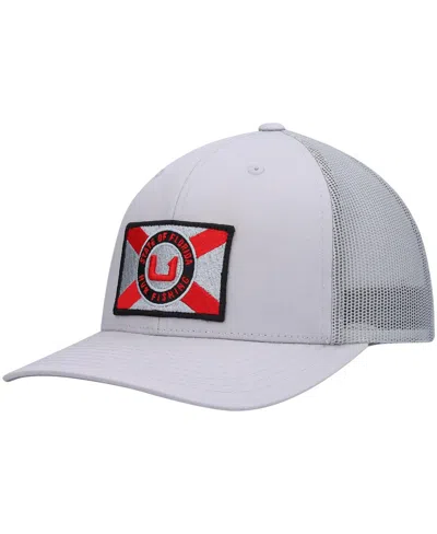 Huk Men's  Gray State Of Florida Trucker Snapback Hat