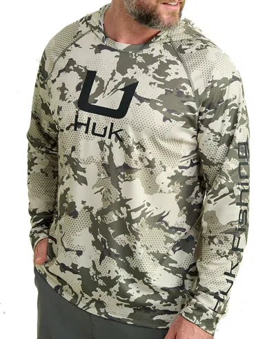 Huk Men's  Icon Apex V Long Sleeve Hooded T-shirt In Multi