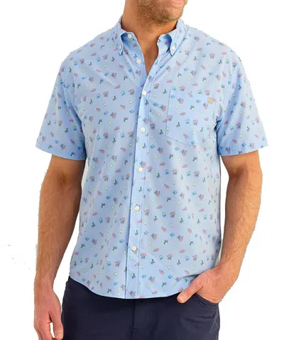 Huk Men's  Kona Button Up Shirt In Blue