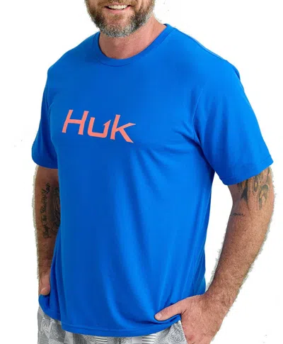 Huk Men's  Logo T-shirt In Blue