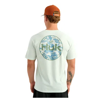 Huk Men's  Marlin Circle Pocket T-shirt In White
