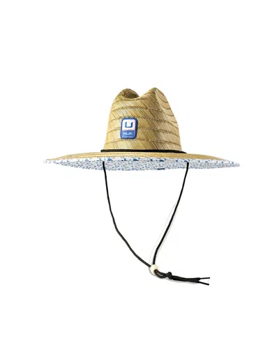 Huk Men's  Printed Straw Sun Hat In Brown