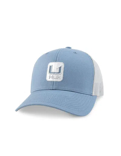 Huk Men's  Stacked U Trucker Adjustable Hat In Blue