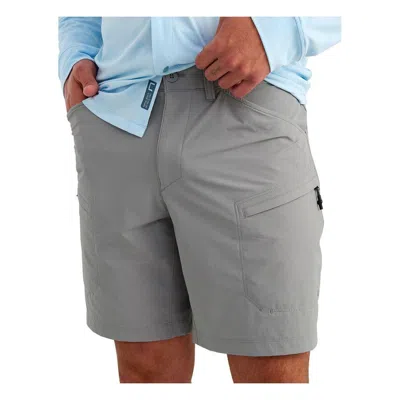 Huk Men's  Watershed Fishing Chino Shorts In Gray