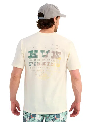 Huk Men's  Western Wild Pocket T-shirt In White