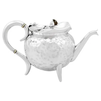 Pre-owned Hukin & Heath Victorian Sterling Silver Teapot By , London, 1885
