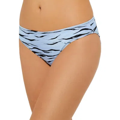 Hula Honey Juniors Womens Animal Print Bikini Swim Bottom Separates In Blue