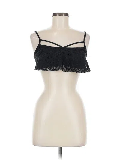 Pre-owned Hula Honey Sleeveless Top Black Sweetheart Neckline Tops