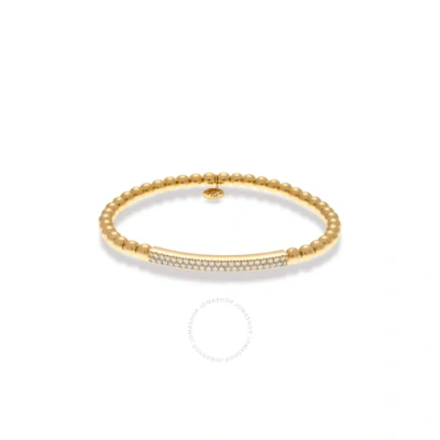 Hulchi Belluni 21348h4-yw 18k Yg Bracelet Pave Bar Diamonds 0.41 Cttw In Gold-tone