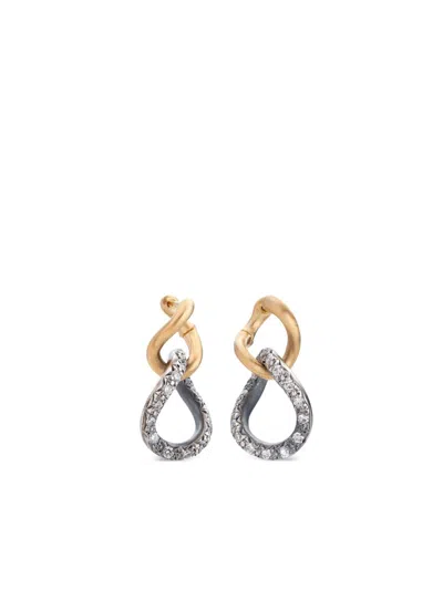 Hum 18kt Yellow Gold Embrace Diamond Earrings