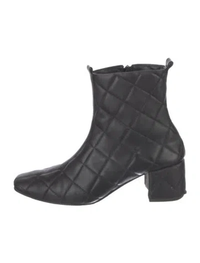 Pre-owned Huma Blanco Leather Boots In Black