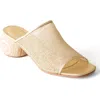 Huma Blanco Milla Slide Sandal In Gold Jute