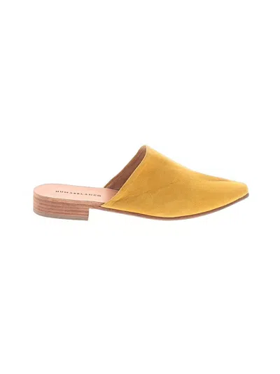 Pre-owned Huma Blanco Mule/clog In Yellow