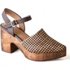 Huma Blanco Pearl Genuine Calf Hair Mary Jane Platform In Brown
