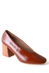 Huma Blanco Salvador Block Heel Pump In Brown