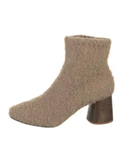 Pre-owned Huma Blanco Sock Boots In Neutral