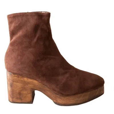 Huma Blanco Women's Elianna Boots In Chocolate Suede In Multi