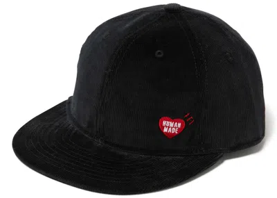 Pre-owned Human Made 6 Panel Corduroy Cap In Navy Blue