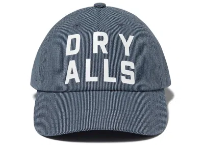 Pre-owned Human Made 6 Panel Striped Denim Cap In Indigo