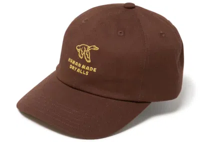 Pre-owned Human Made 6 Panel Twill #6 Cap In Brown
