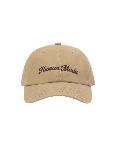 Human Made Kids' 6panel Canvas Cap In Brown