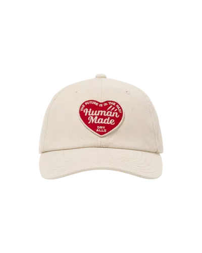 Human Made Kids' 6panel Twill Cap In White