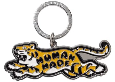 Pre-owned Human Made Animal #1 Tiger Keychain In Silver