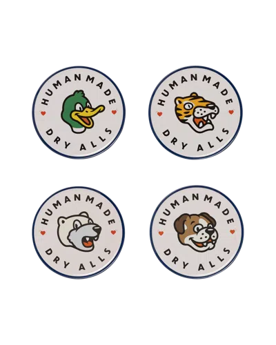 Human Made Kids' Animal Coaster Set In Multi