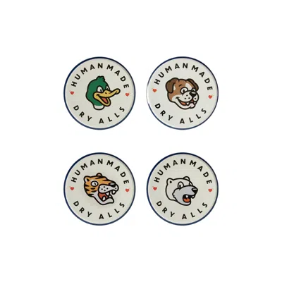 Pre-owned Human Made Animal Coaster Set 'white' | Men's Size Onesize