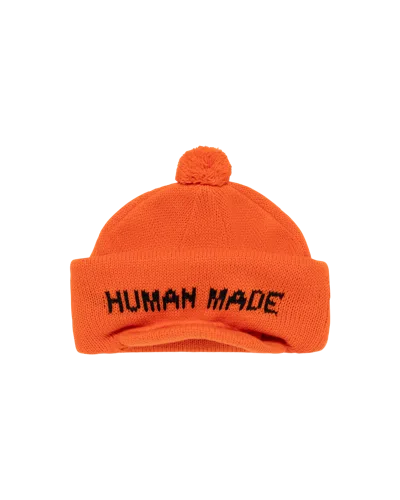Human Made Kids' Balaclava Knit Cap In Orange