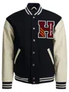 Human Made Blue Wool Nylon Jacket In Multi
