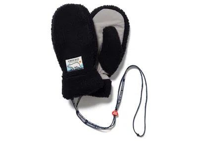 Pre-owned Human Made Boa Fleece Mitten In Navy Blue