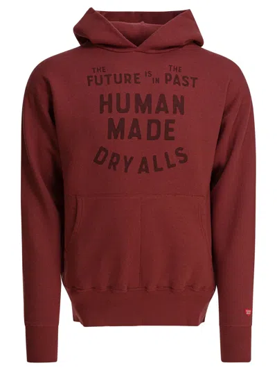 Human Made Burgundy Cotton Sweatshirt