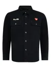 Human Made Buttoned Patch Work Shirt In Black